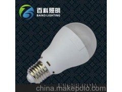正品 百科电气 LED声控灯泡 6W声光控灯泡 BK101SKG-88LED