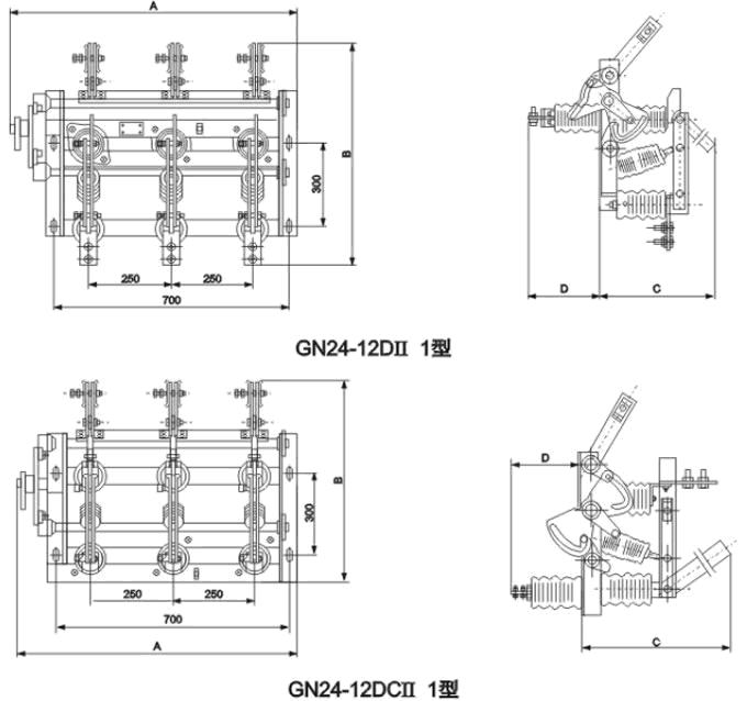 GN24-12D带接地隔离开关